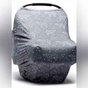 🐻‍❄️ Moody Park Arctic Bears Car Seat Cover for Babies & More Uses.